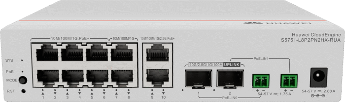 Коммутатор Huawei CloudEngine S5751-L8P2PN2HX-RUA